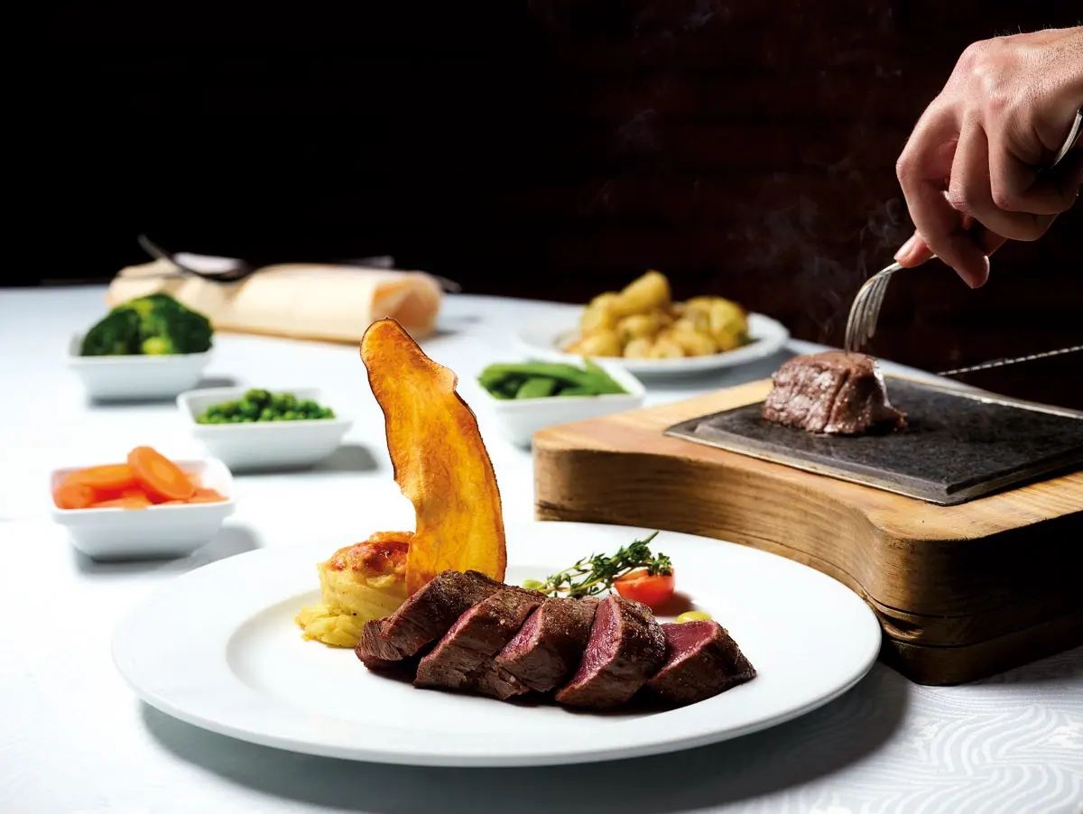 Chateaubriand on the grill at Restaurante Figueiral.